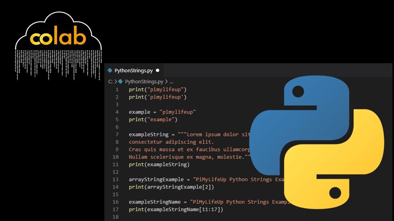 Contar, Indexar y Cambiar de Minúsculas a Mayúsculas en Python (Google Colab)