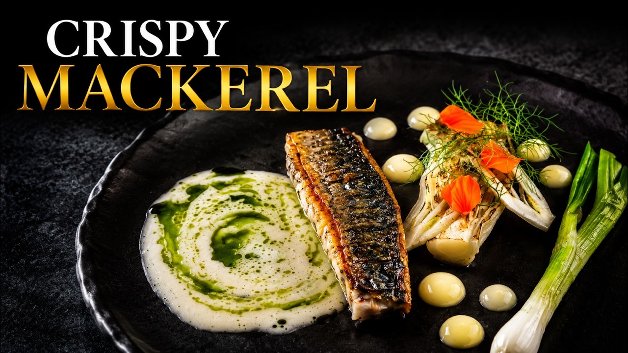 Fine dining MACKEREL RECIPE | Fennel Sauce & Apple Puree