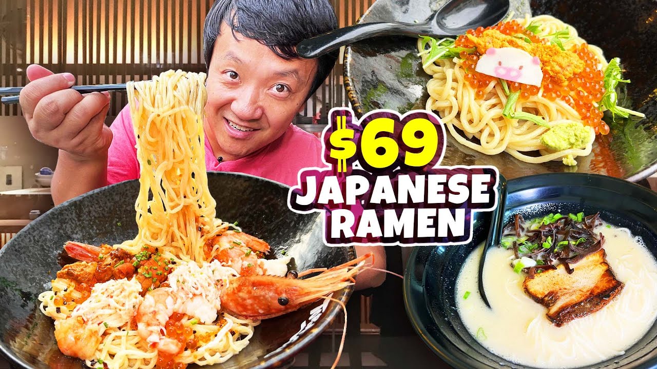 $3 vs. $69 Japanese KING CRAB Seafood Ramen | BEST Japanese Ramen in Singapore?!