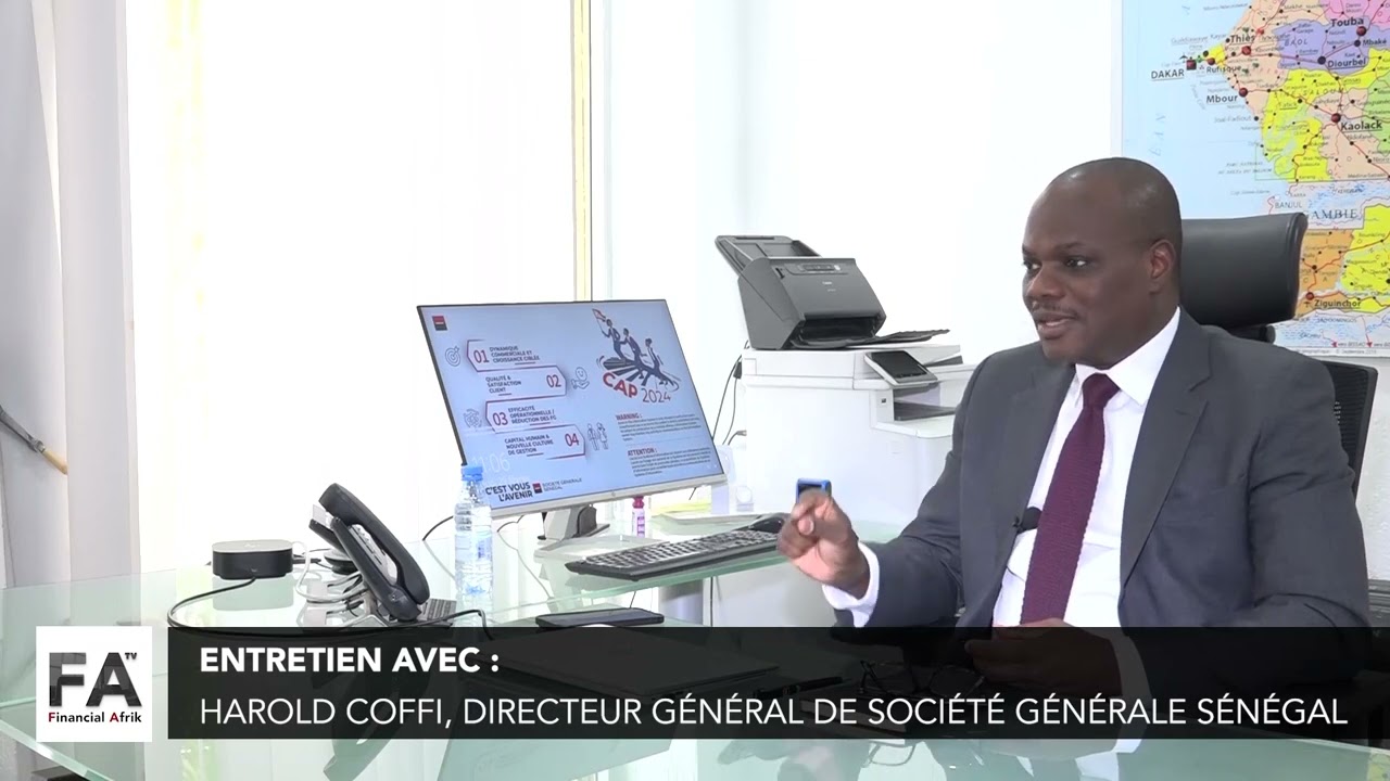 Harold Coffi, directeur général de Société Générale Sénégal.