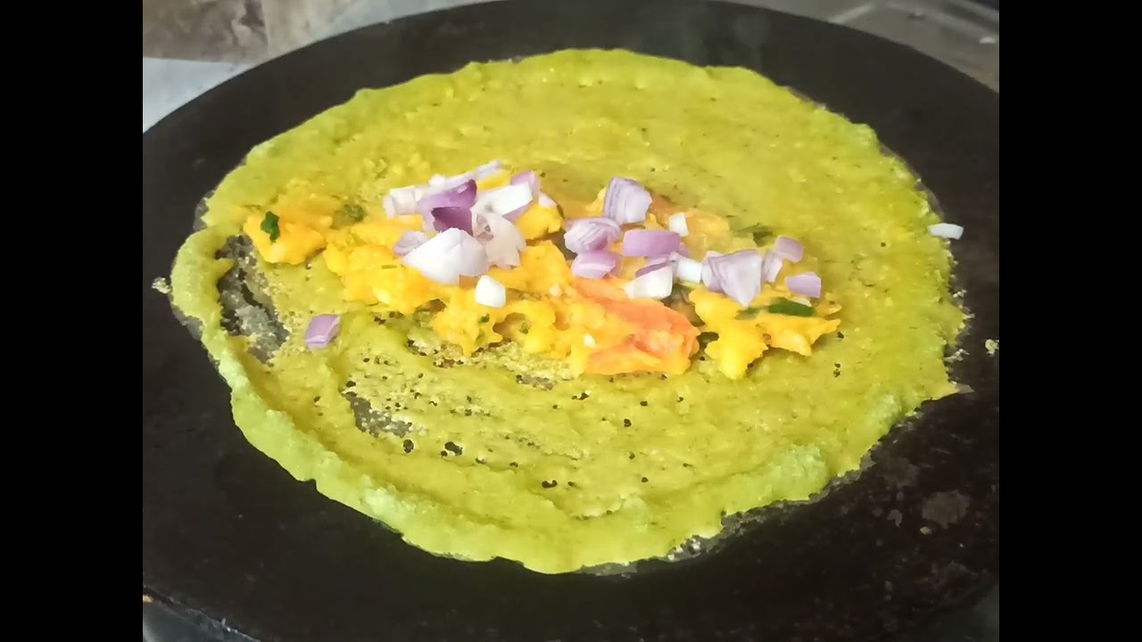 पालक डोसा ।