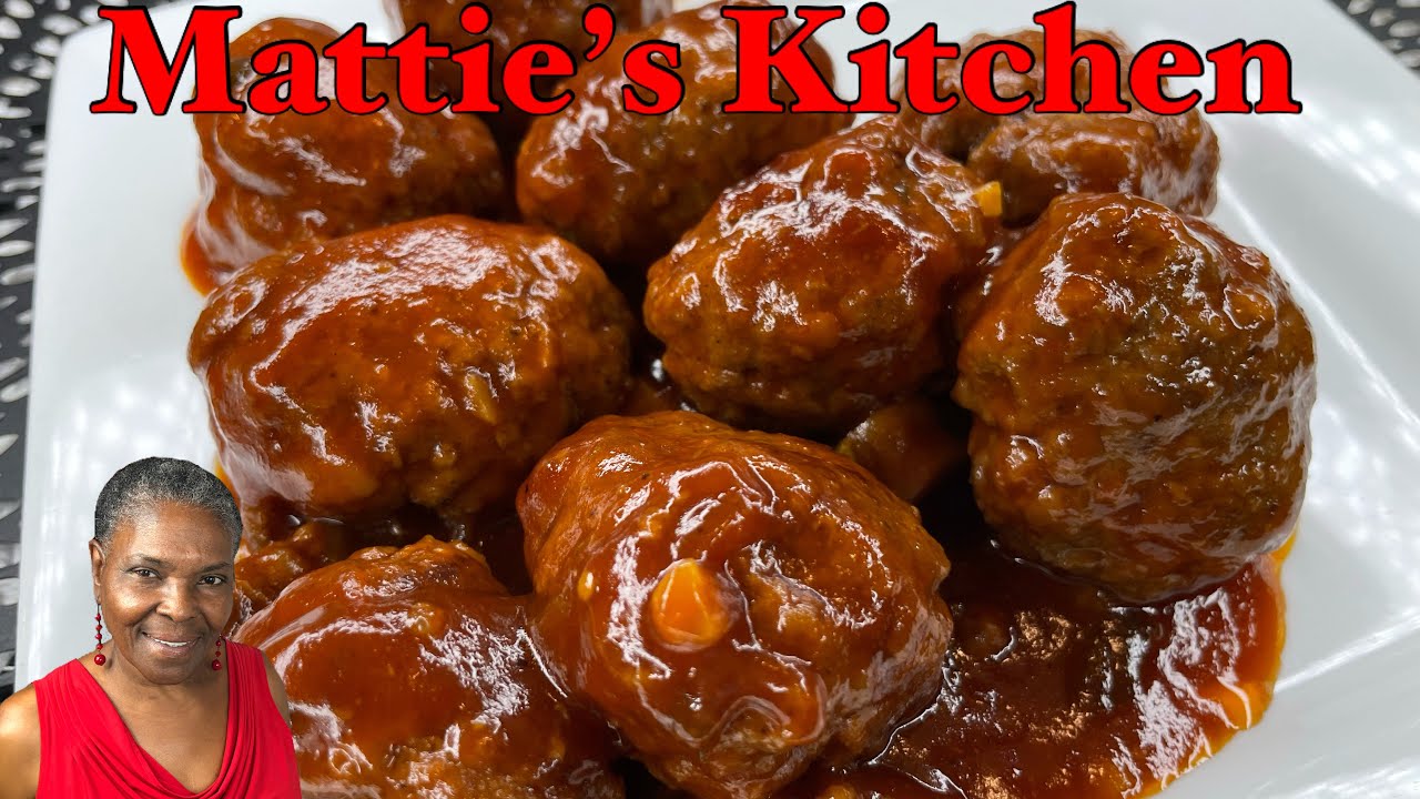 The World's Best Homemade Barbecue Meatball from / Mattie's Kitchen