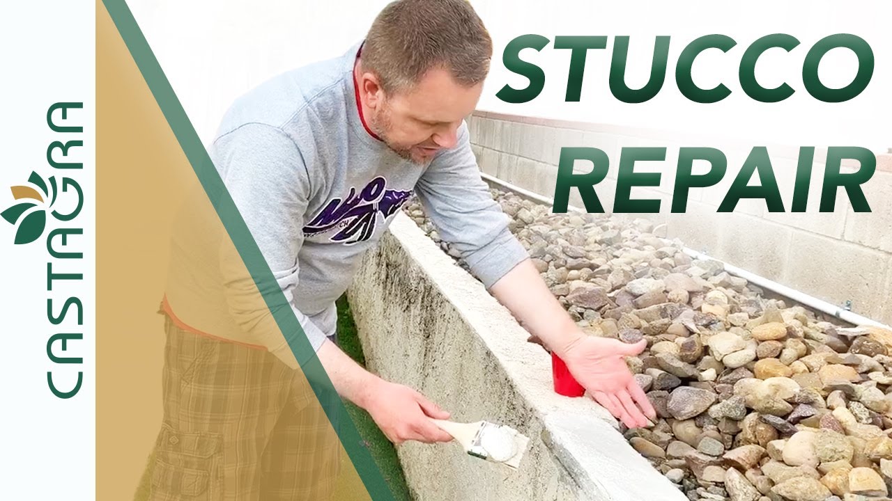 Stucco Repair In UNDER 5 MINUTES!! (Castagra's Patch & Repair Kit)