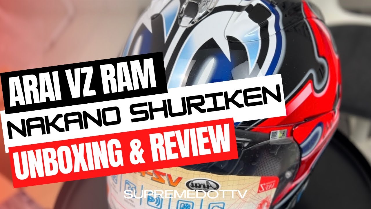 Unboxing & Review Arai VZ Ram Nakano Shuriken