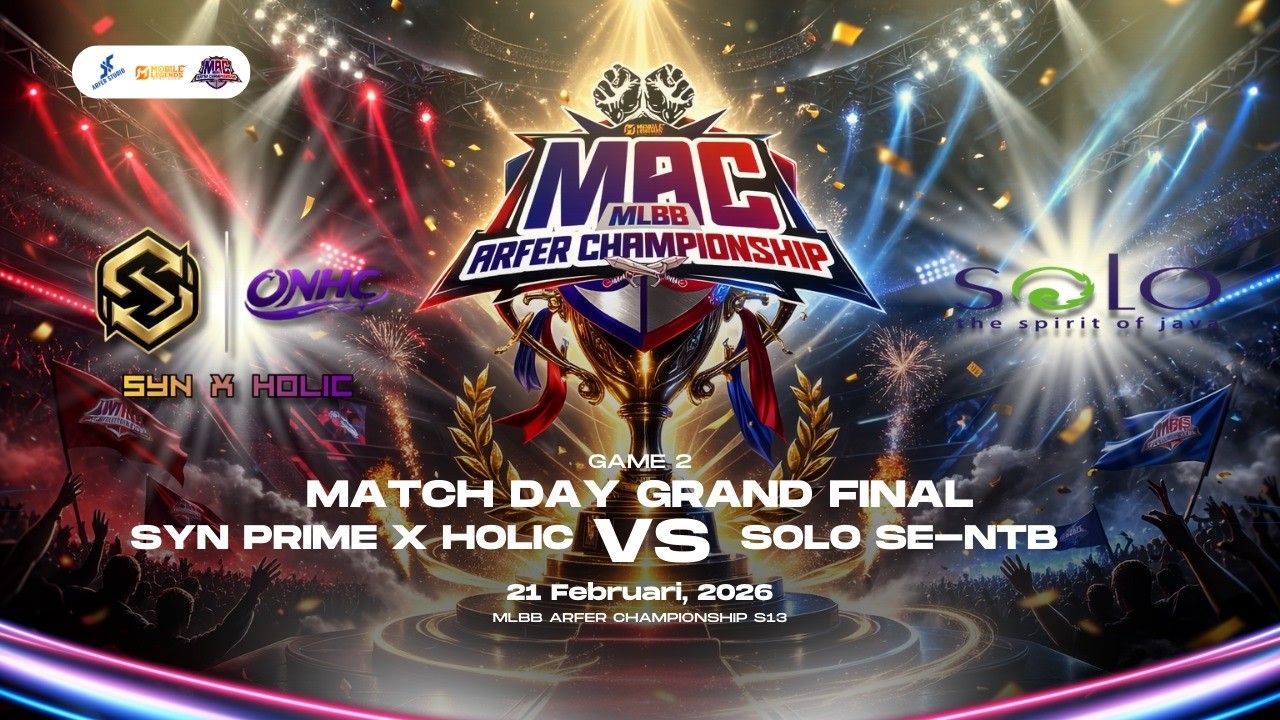 SYN PRIME X HOLIC VS SOLO SE-NTB | Grand Finals | Match 2 | MAC Season 13 - Mobile Legends Indonesia