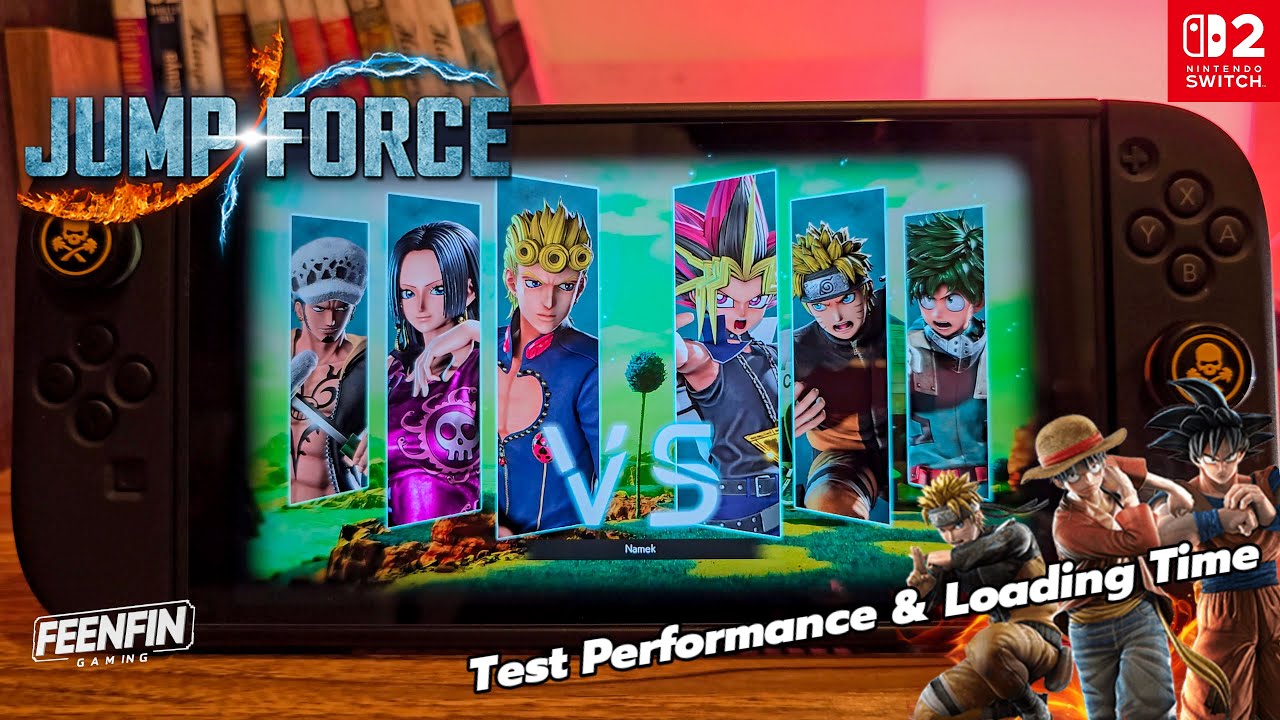 Test Jump force on Nintendo Switch 2 handheld gameplay
