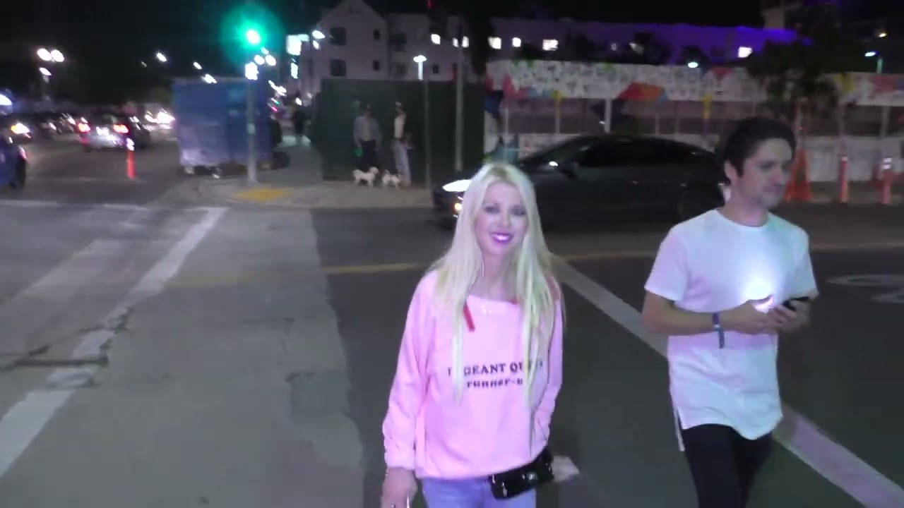 Tara Reid talks about new Sharknado 5 outside TAO Restaurant in Hollywood