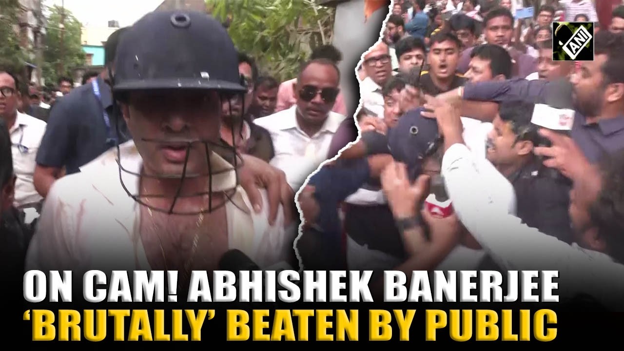 Punches, Kicks on Cam!  TMC leader Abhishek Banerjee &lsquo;brutally&rsquo; beaten by public | West Bengal