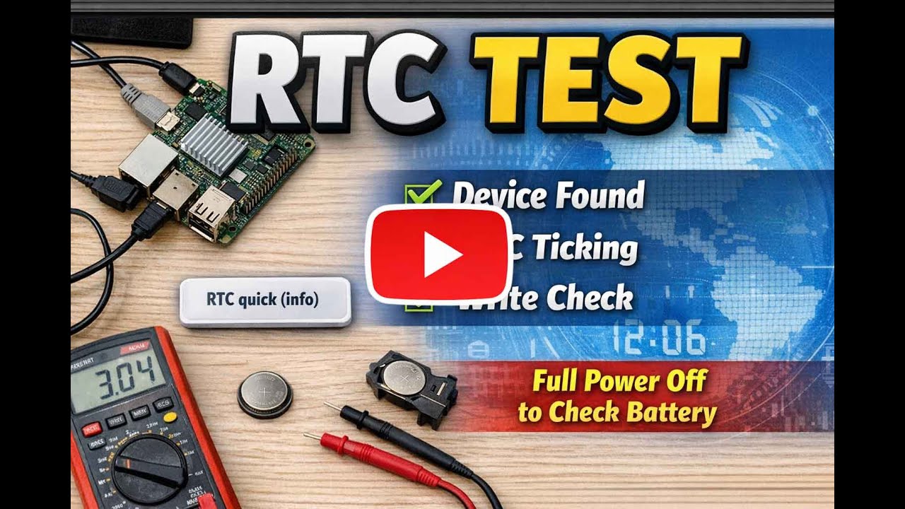 #7 STM32MP135 |  RTC quick test on ECB10-135A5M5M-I (STM32MP135)