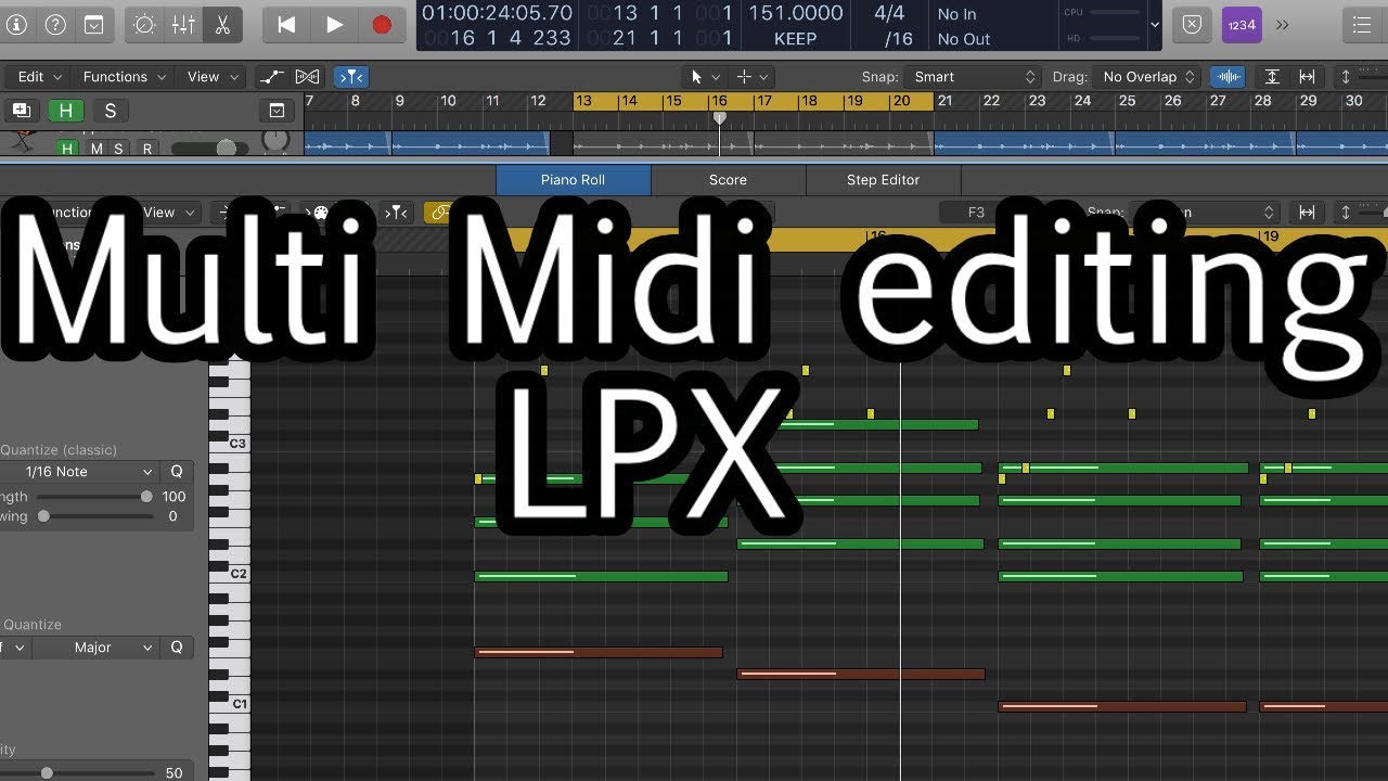 Tips and Tricks - Editing Multiple Midi Notes in Logic Pro X