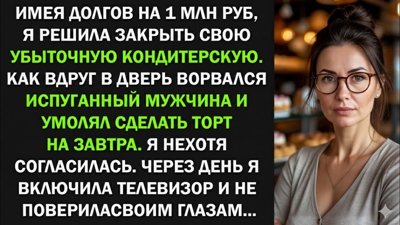 Имея долгов на 1 млн, я решила закрыть свою убыточную кондитерскую. Но вдруг...