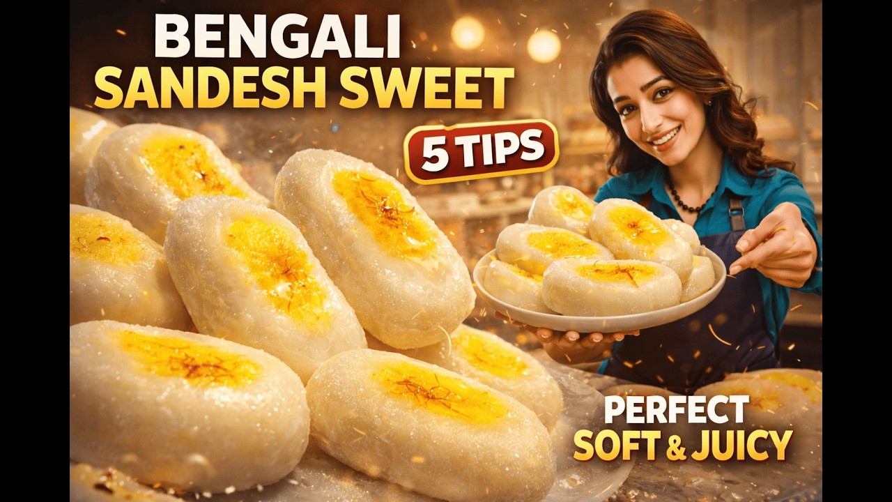 Sandesh Recipe - chena |  बेंगाली फेमस स्वीट सॉनदेश स्वीट  | How to Make Sandesh | Bengali Rasgulla