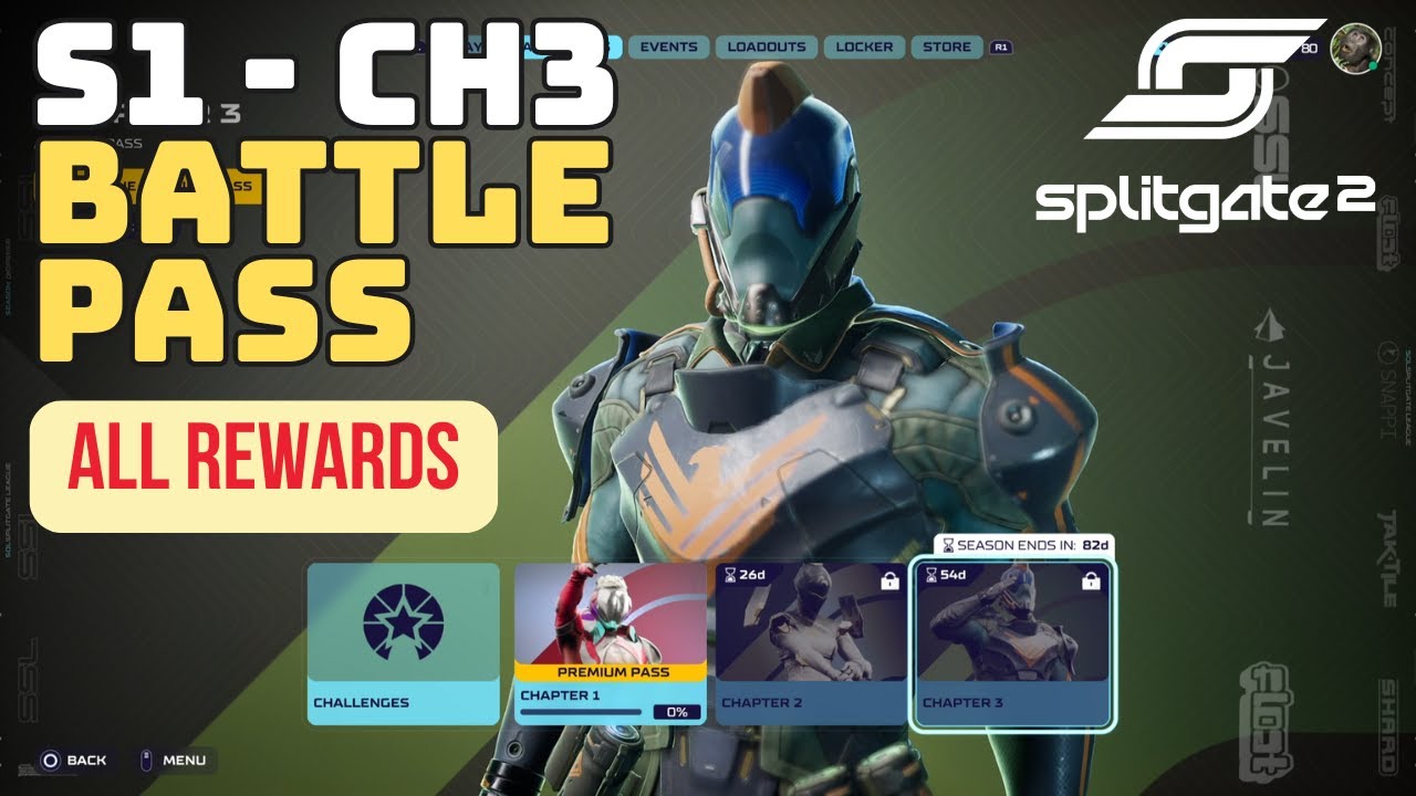 Splitgate 2 | Season 1 - Chapter 3 (Full Battle Pass Showcase)