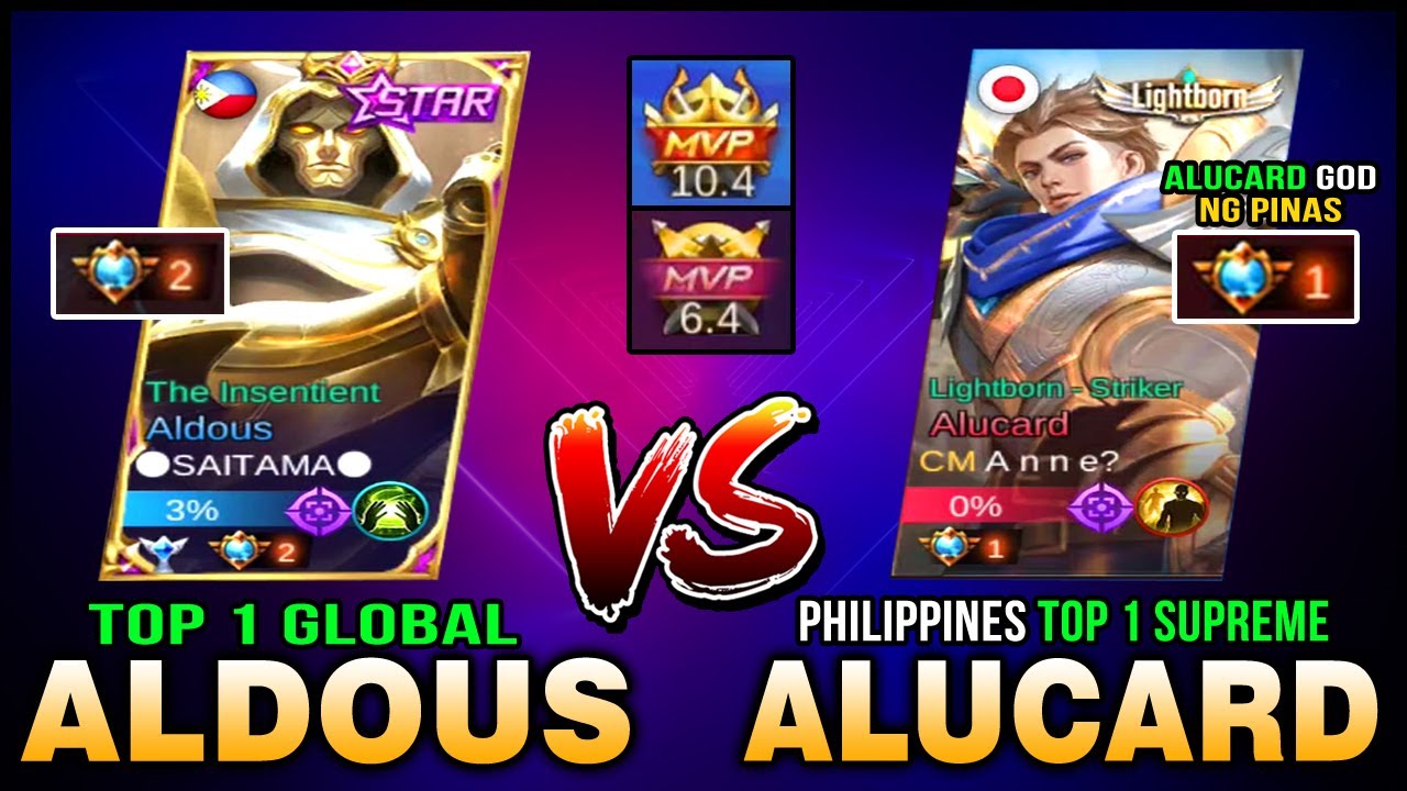 Aldous God? Top 1 Global Aldous Destroyed Philippines Top 1 Supreme Alucard in Rank ~ Mobile Legends