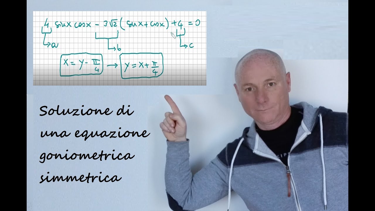 soluzione di una equazione goniometrica simmetrica