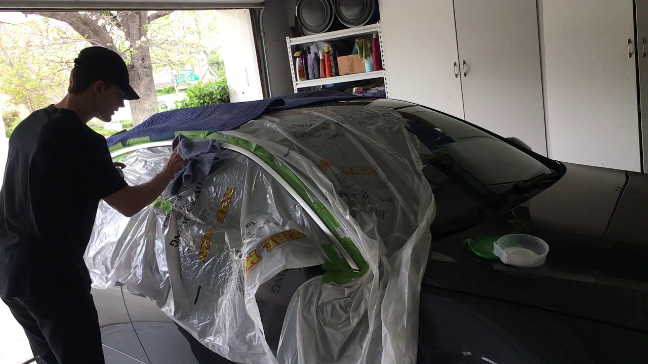 Painting The Window Trim On My BMW 335i