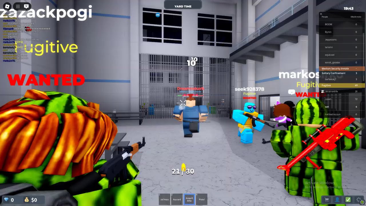 Roblox Prison Roleplay : Escape plan, trying to escape and be stronk!