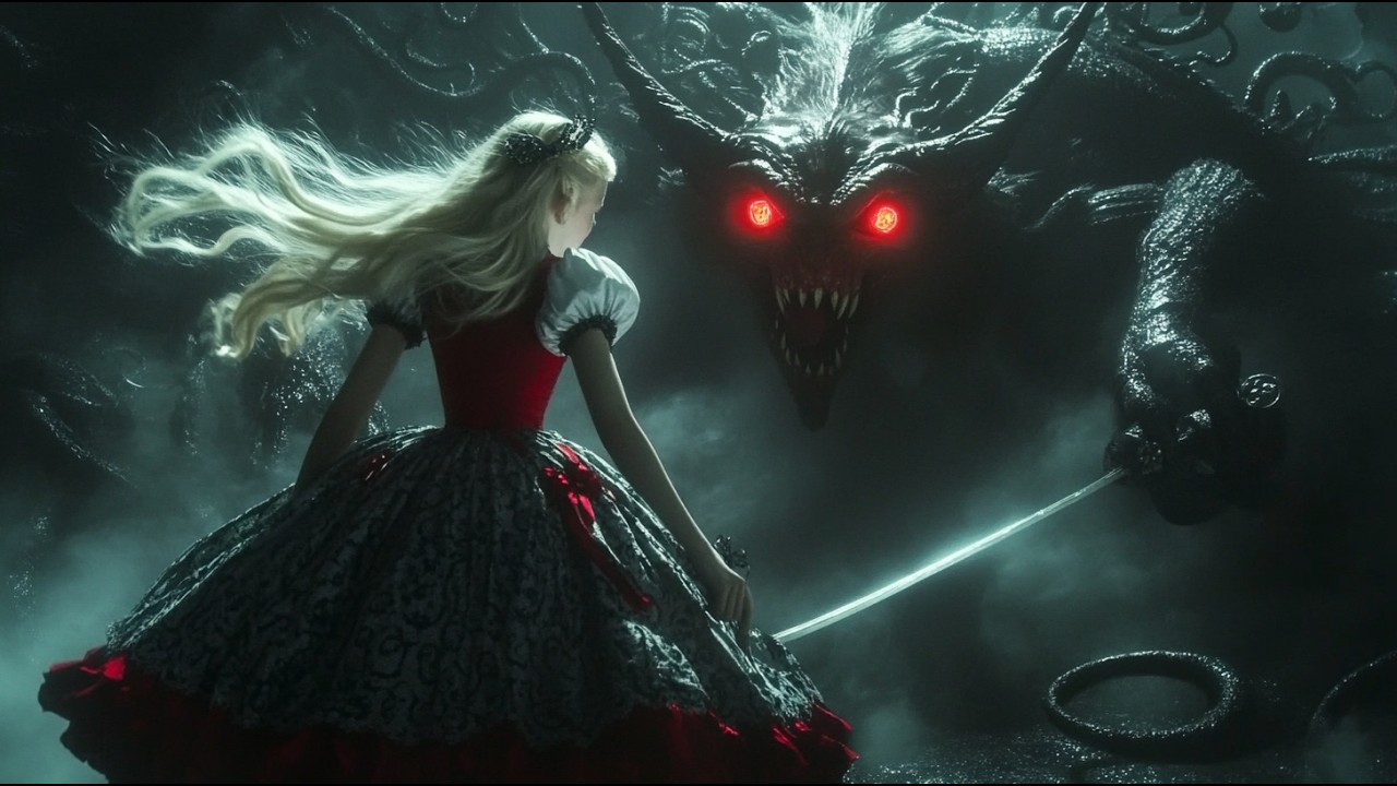 Alice's Dark Descent: Alice in Wonderland Horror AI