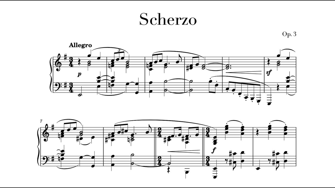 Junheon Han - Scherzo, Op.3 (2015/2024)