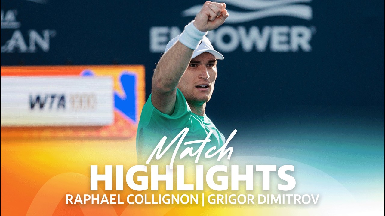R. Collignon vs. G. Dimitrov Match Highlights | 2026 Miami Open