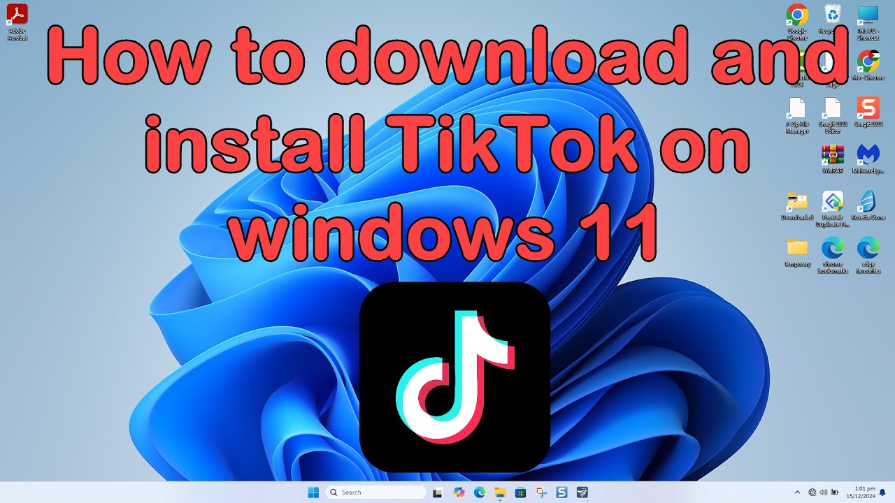 How to download and install TikTok on windows 11