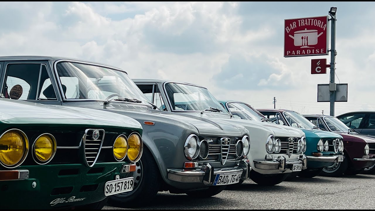 Alfa Giulia, Bertone GT Pässefahrt 2024 in Italien