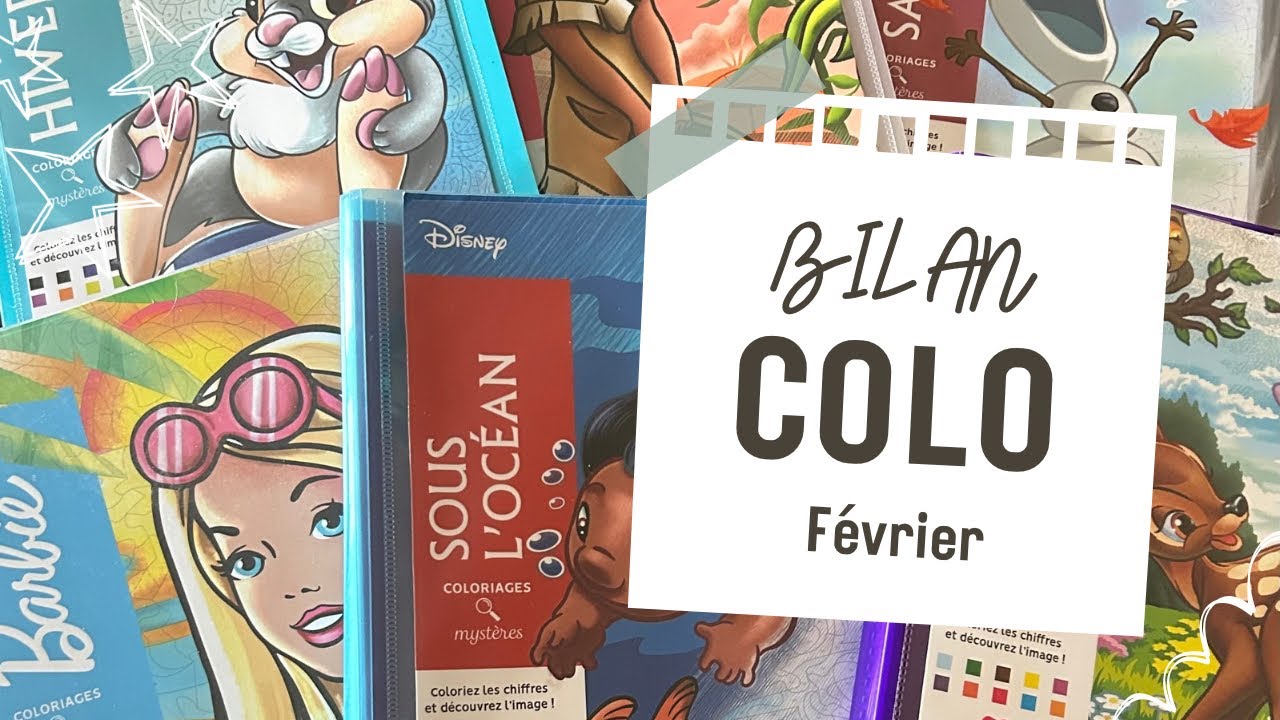 🖍️Bilan 🖍️ Coloriage mystère Disney Février 2025  *Scrap.gogouette*