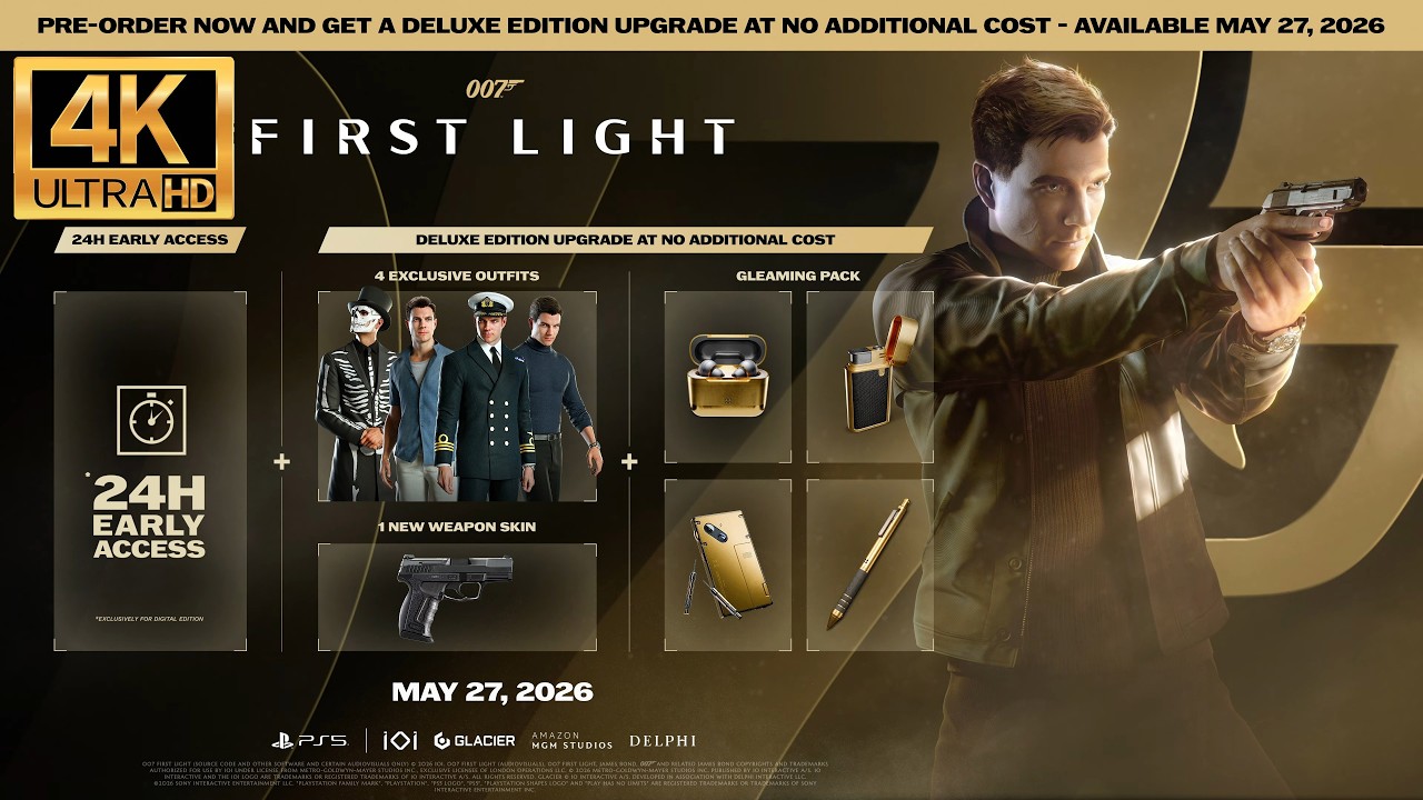 007 First Light / 4K / Story Trailer / PS5