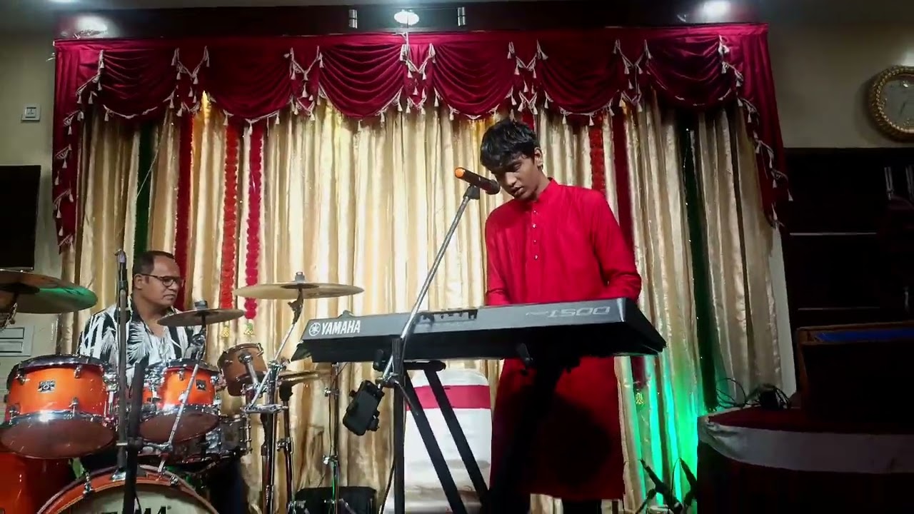 Sangeetha megam Stage performance. 
