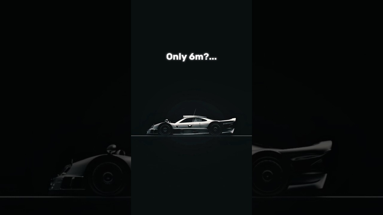 Only 6 meters... |#shorts #mercedesbenz #porsche #flyingcar #automobile #caredit #gtr #clkgtr