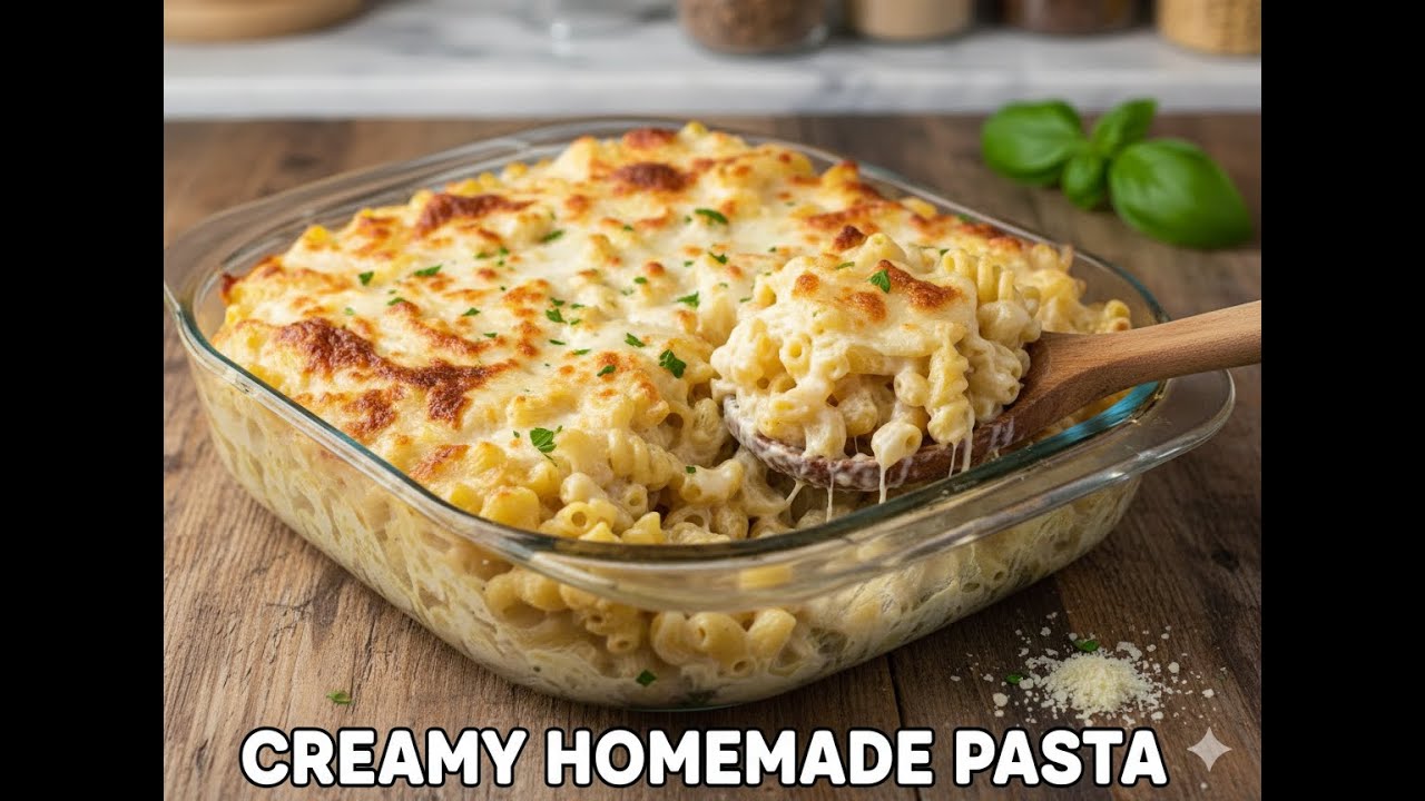 Arabic style bechamel macaroni  with meat and sauce pasta 