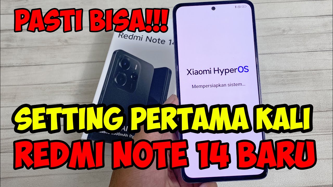 cara menghidupkan hp baru xiaomi | setting redmi note 14 pertama kali