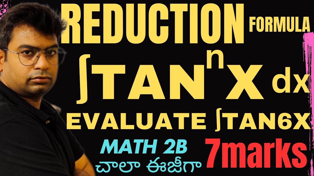 inter maths 2b|#inter2b #definiteintegrals  #maths2b #intermaths reduction formula  ∫tan6x