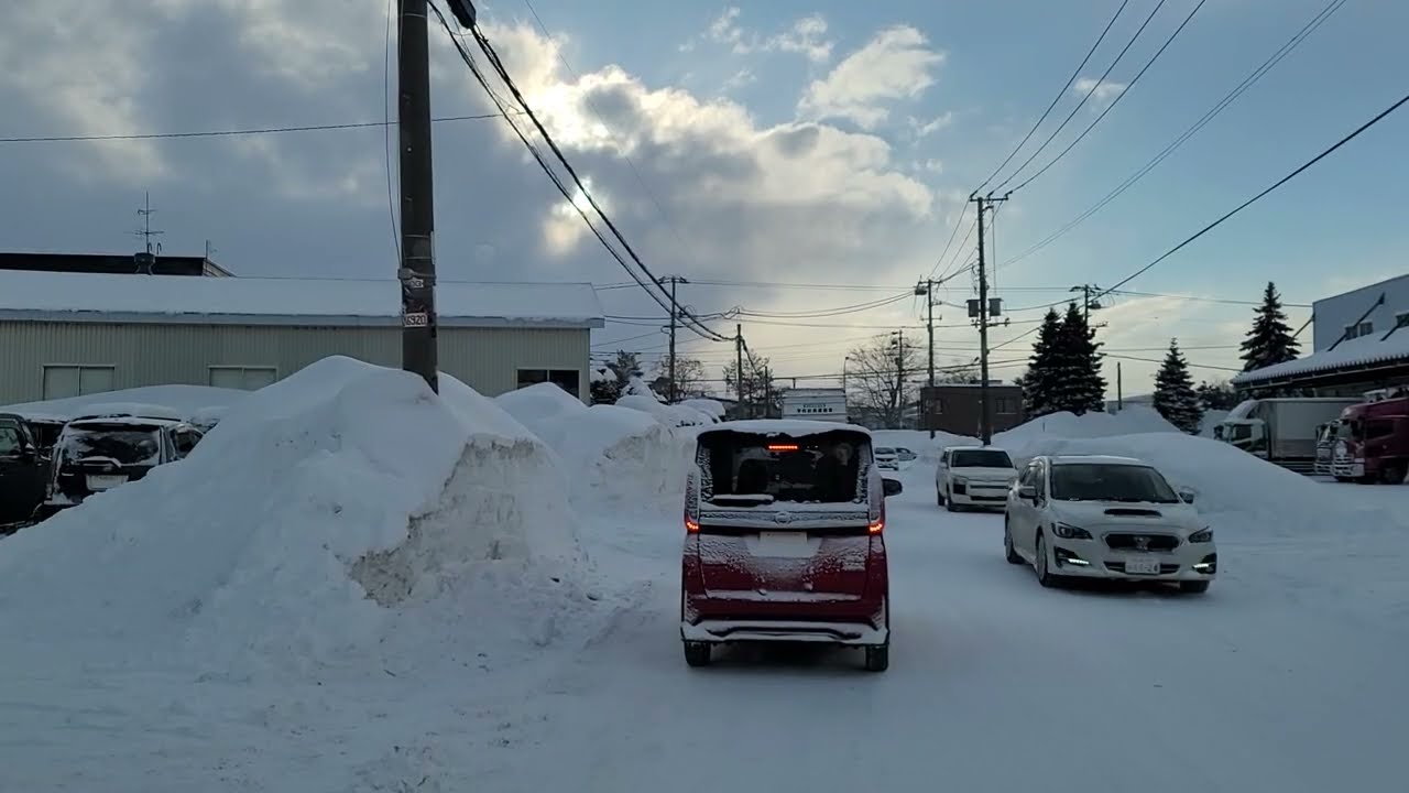 2026年2月9日朝　札幌市手稲区前田9条10丁目～追分通交差点　ドライブ