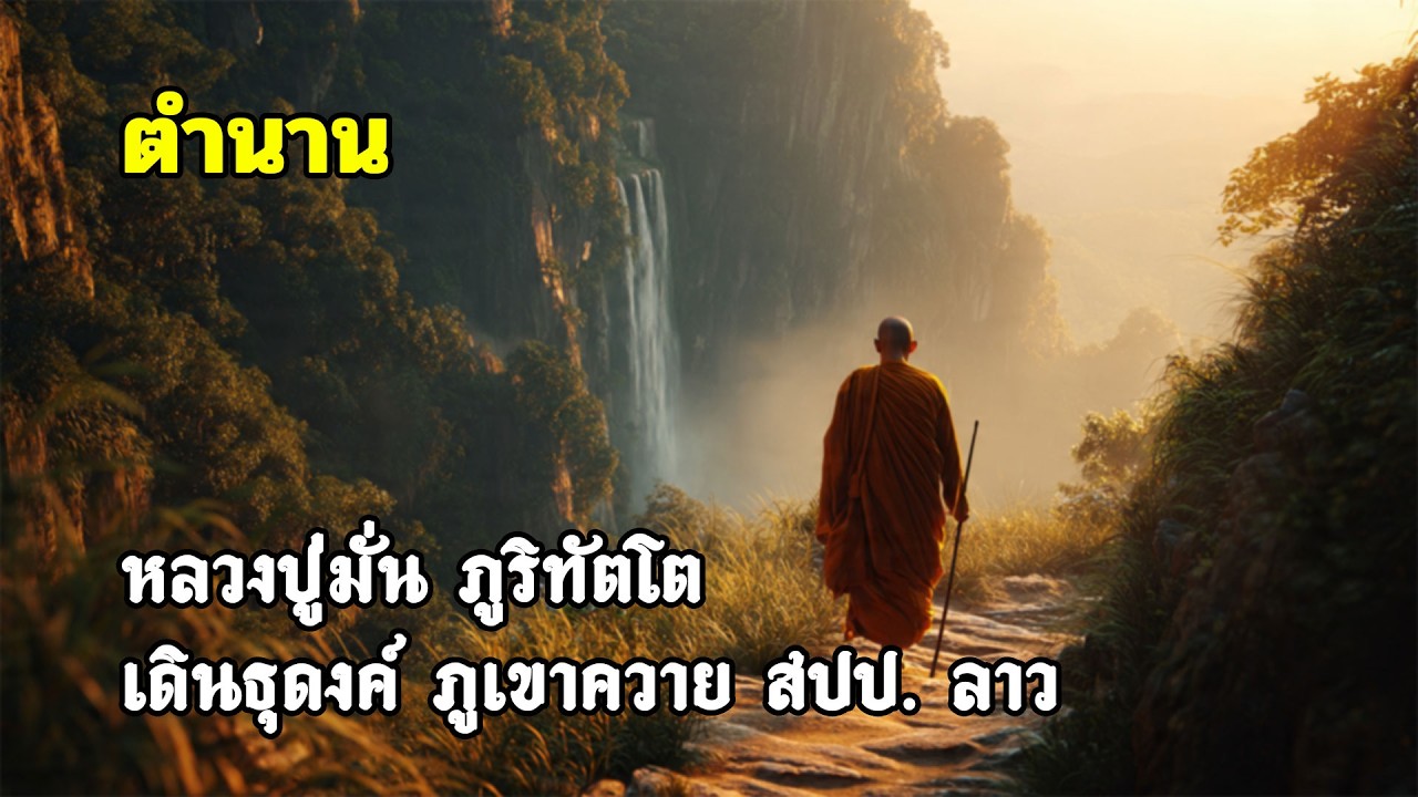 ตำนานหลวงปู่มั่น ภูริทัตโต เดินธุดงค์ ภูเขาควาย สปป. ลาว #ตำนานเล่าขานภ้ำเหล็กไหล # ตำนานภูเขาควาย