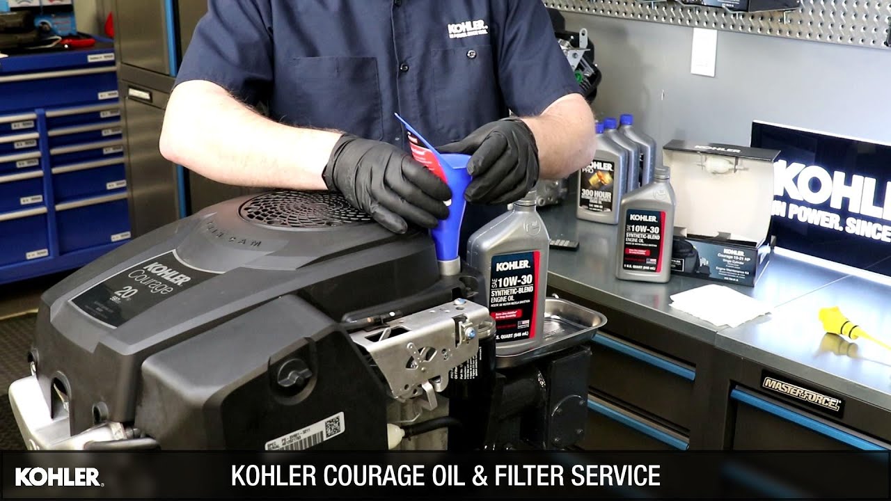 KOHLER COURAGE OIL AND FILTER SERVICE