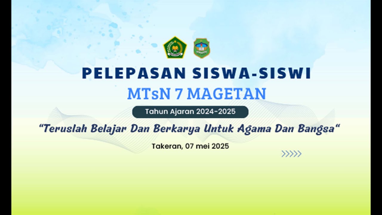 Pelepasan Siswa Siswi MTsN 7 Magetan Tahun Pelajaran 2024/2025