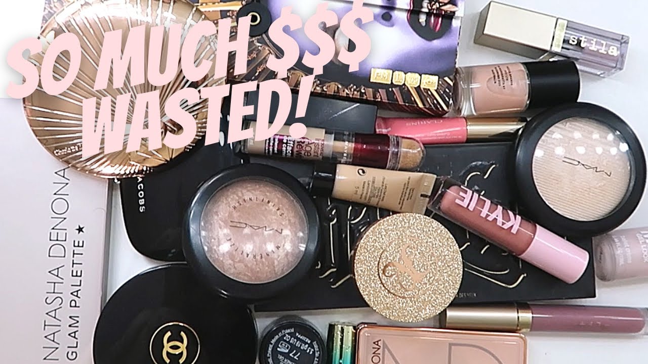 Makeup Collection Declutter 2021! I've Hoarded Makeup For 7 YEARS! Deep Clense!
