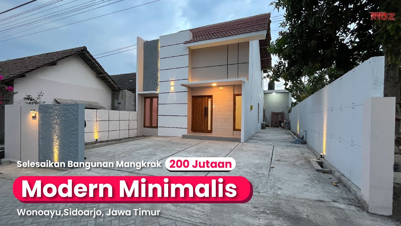Selesaikan Bangunan Mangkrak dengan gaya Modern Minimalis Budget 200 Jutaan !!! Sekeren ini