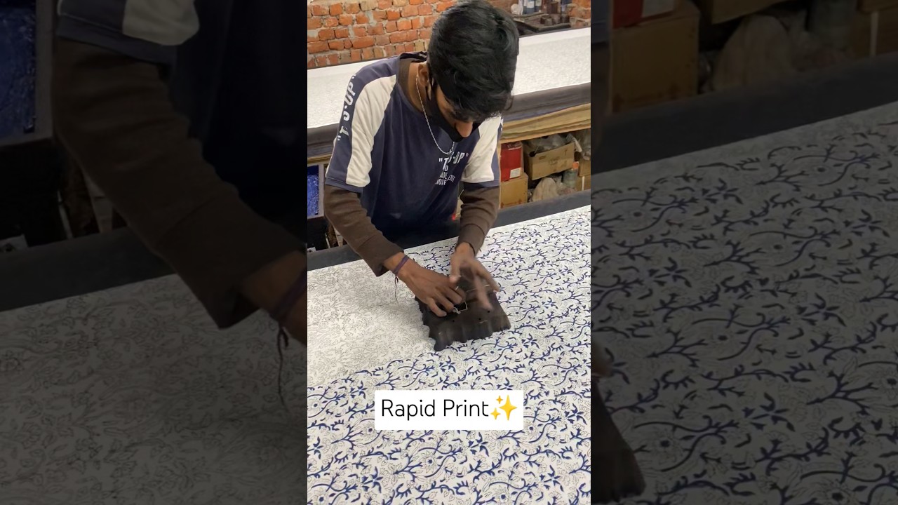 Rapid print people also call it sanganeri print and Jaipur print #rapidprint #jaipurprint #printing