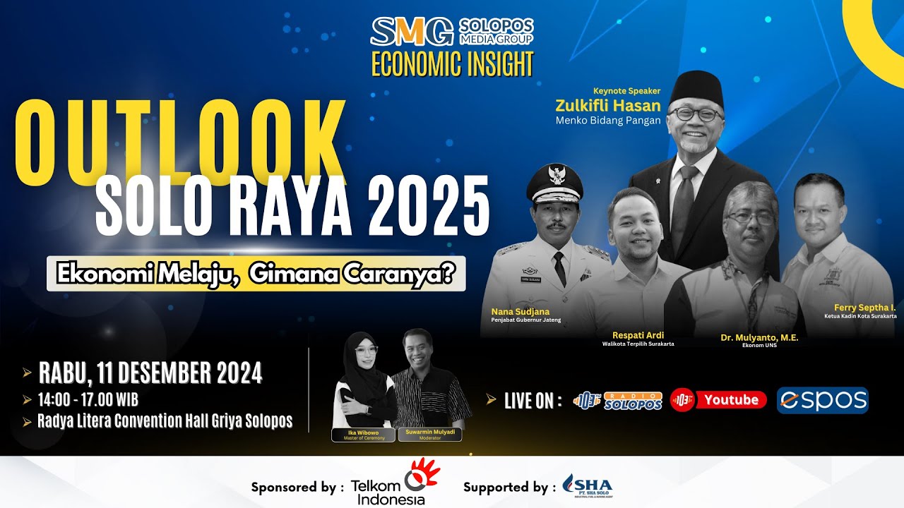 OUTLOOK SOLORAYA 2025: Menerawang Tantangan Ekonomi Aglomerasi Soloraya 2025