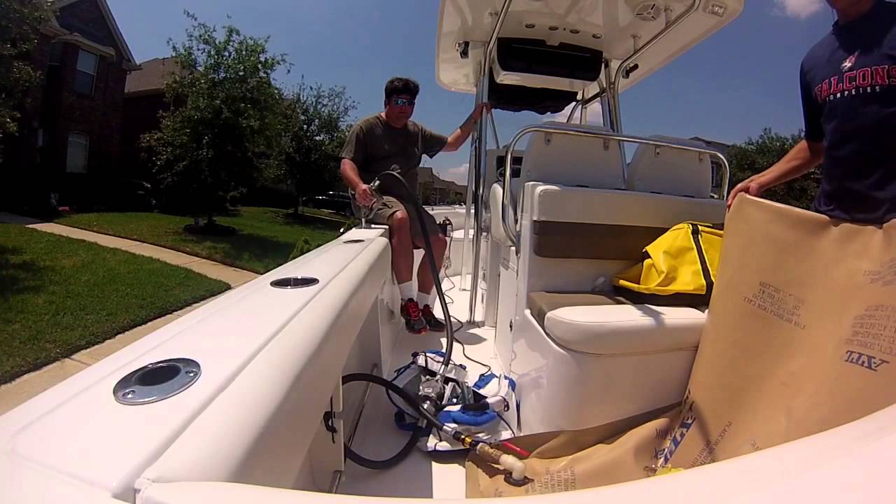 Boat fuel transfer