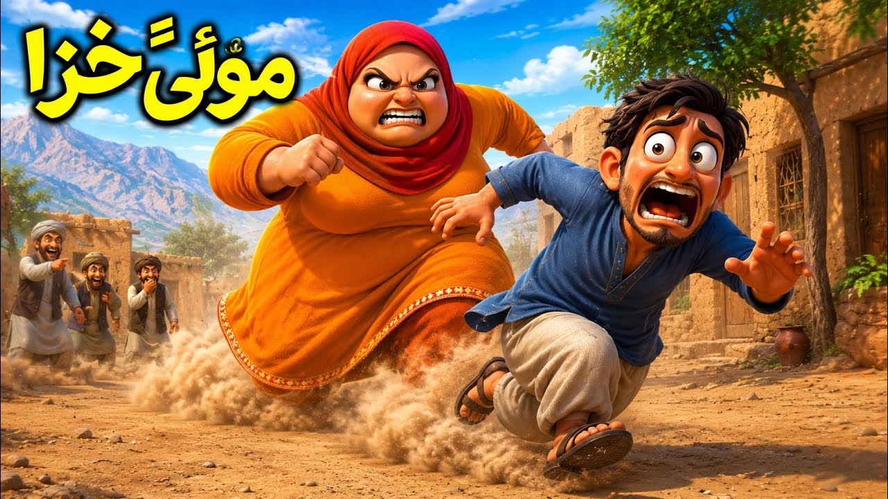 Fat Wife | غٹہ خزہ | Pashto Cartoon
