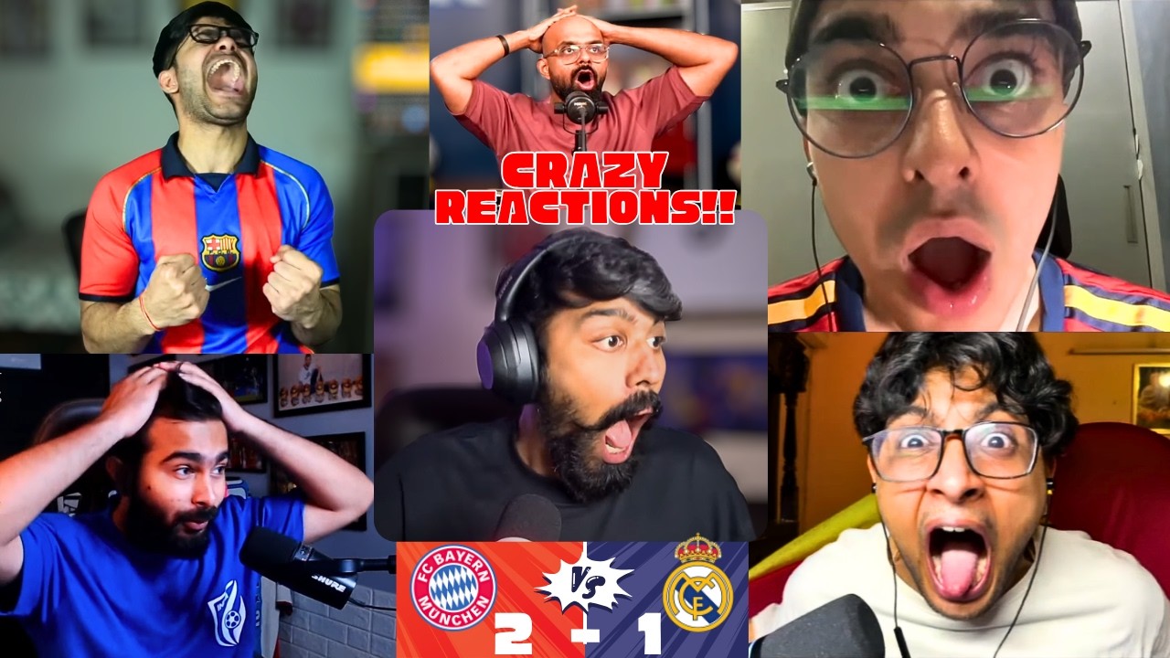 Crying REAL MADRID Fans and HAPPY BARCA Fans Reaction to REAL MADRID 2-1 BAYERN MUNICH | UCL