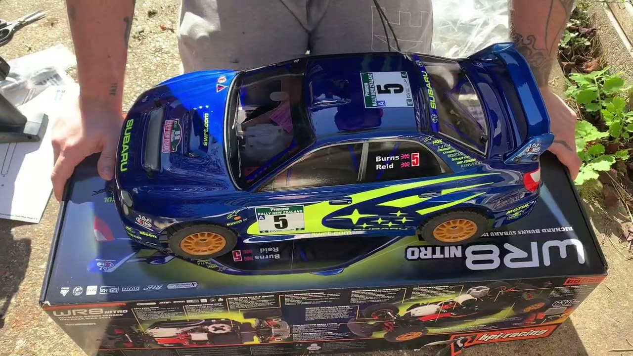 Hpi richard burns 2001 subaru Impreza WR8 nitro unboxing 🚗🚗🚙🚙