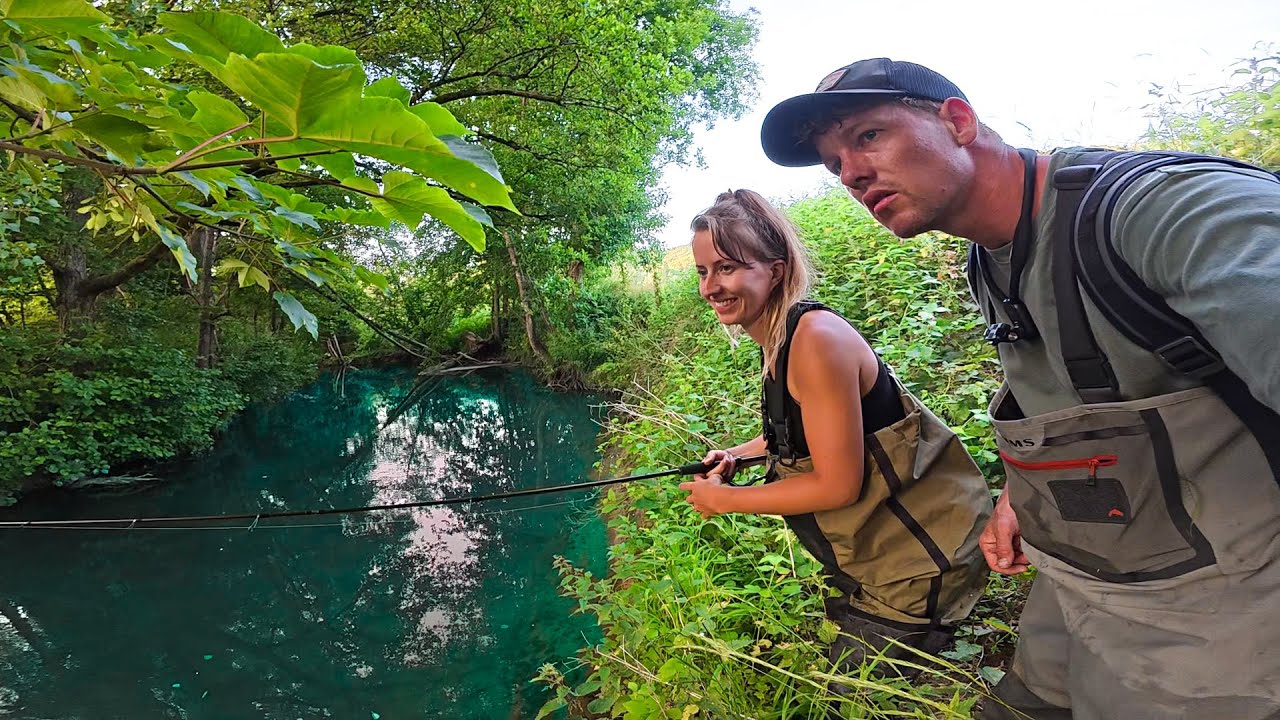 FISHING DATE WITH INGRID - CAN I TEACH HER HOW TO TROUT FISH?🤔