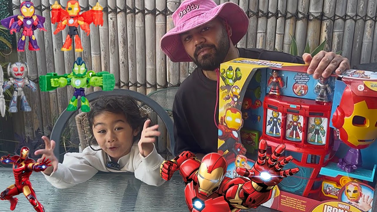 Мы распаковали игрушку «Железный человек и его потрясающие друзья» | Хартли и папа
