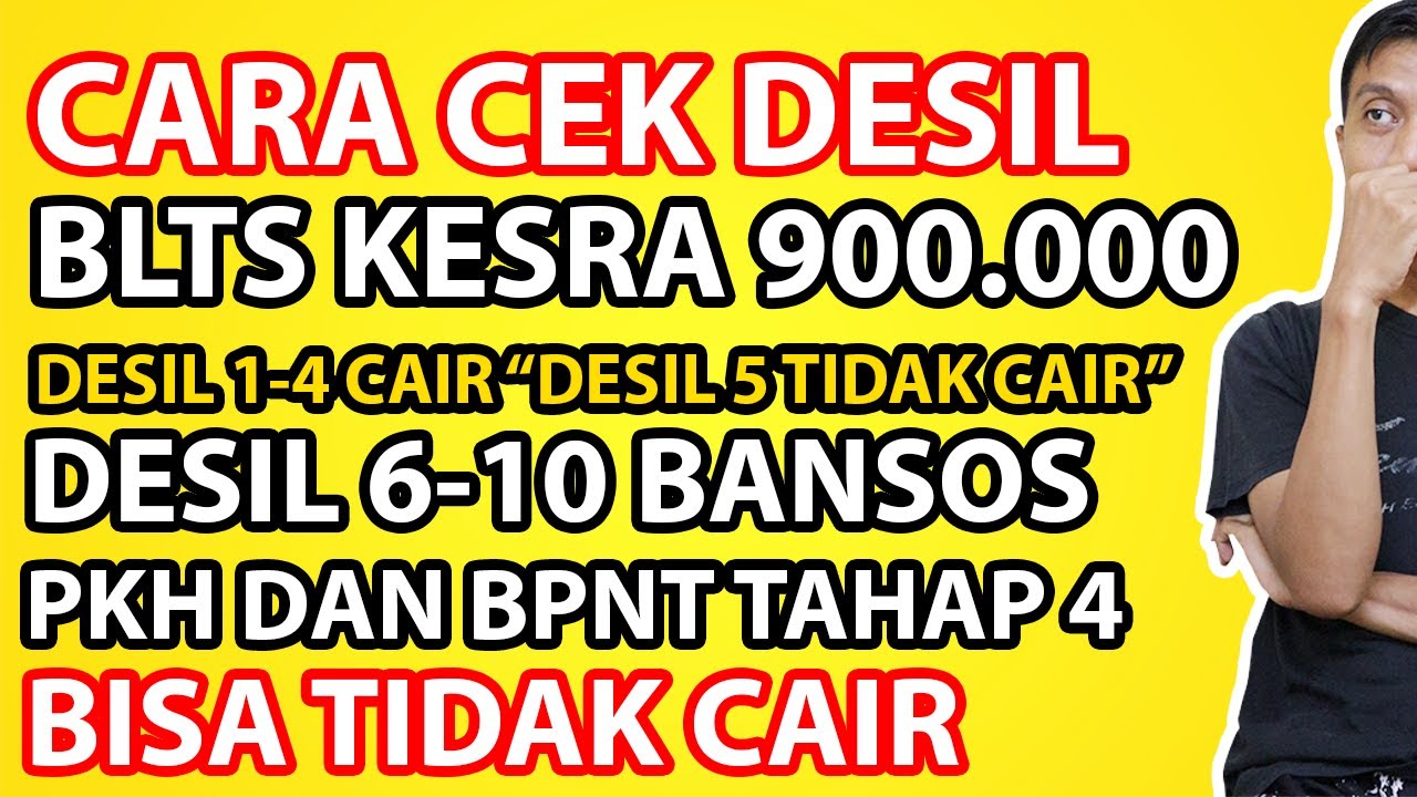 Cara cek desil 1-4 BLTS KESRA 900.000 menggunakan APK CEK BANSOS 