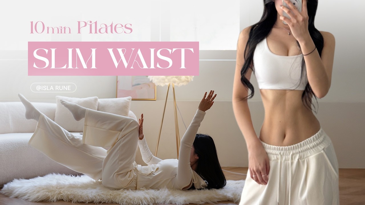 Flat Stomach & Tiny Waist Workout (10 MIN) | Secret Pilates No Cap (Abs Workout)