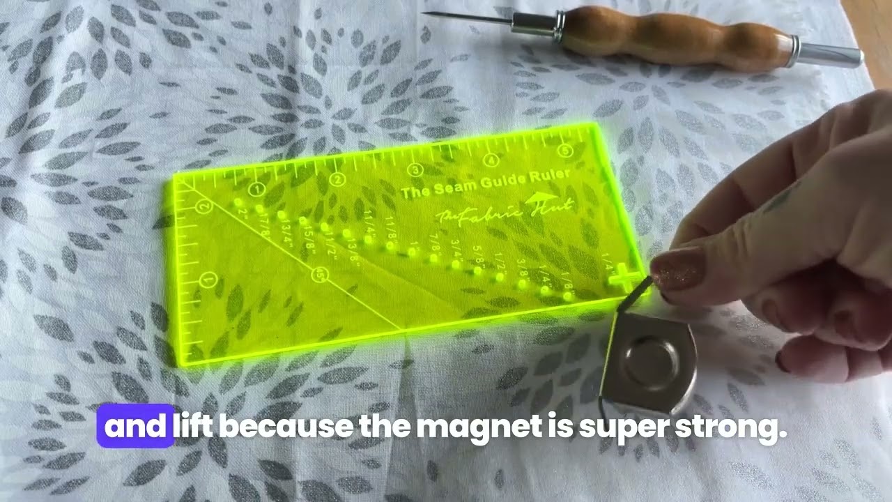 The Fabric Hut Seam Guide Ruler + FREE Magnetic Seam Guide Walkthrough